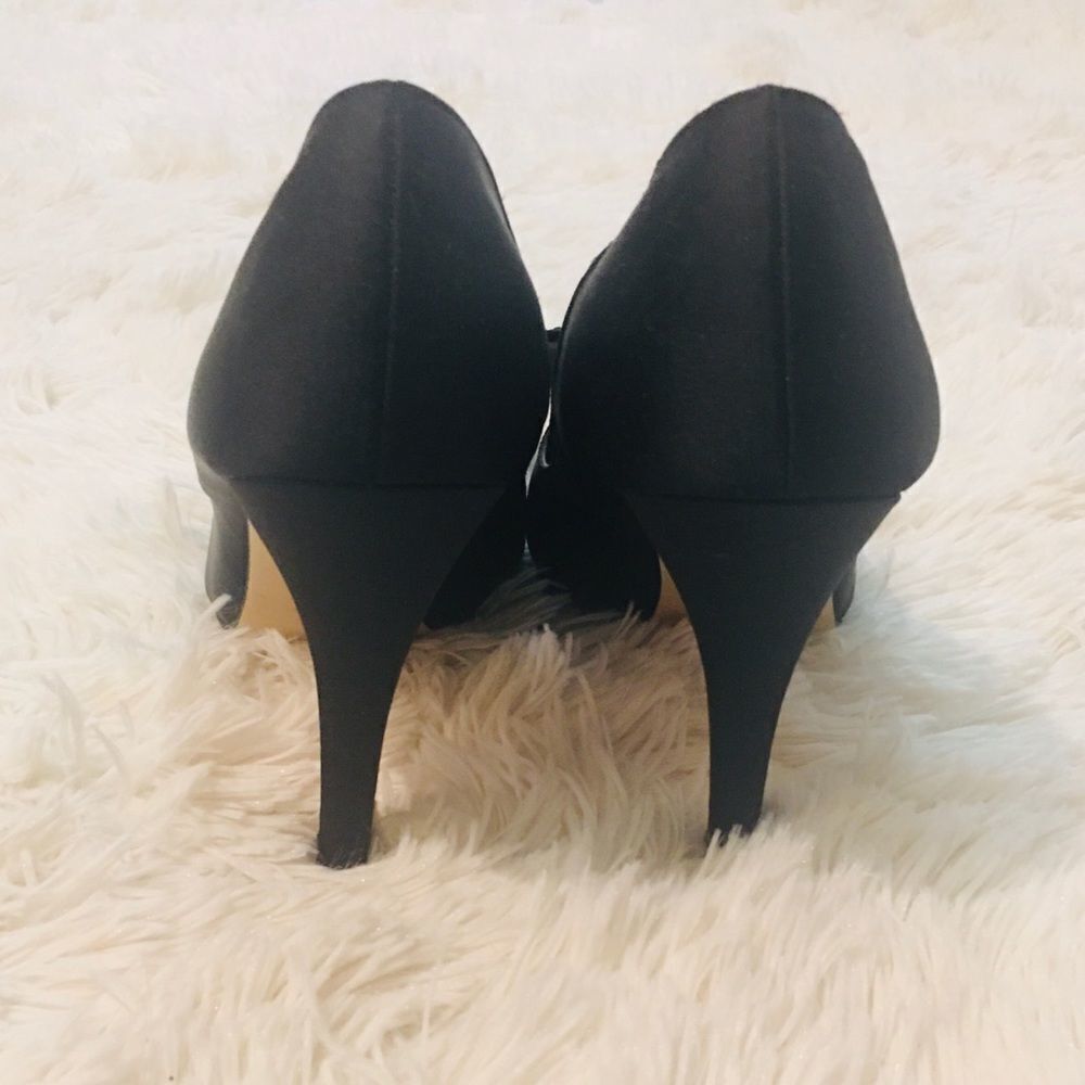 Joey Black Peep Toe Sparkle Heels - Picture 12 of 16
